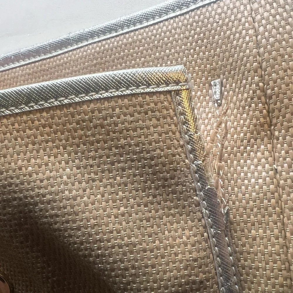 Tory Burch Beige Woven Shoulder Bag 2011 Authentic Reclamation Project